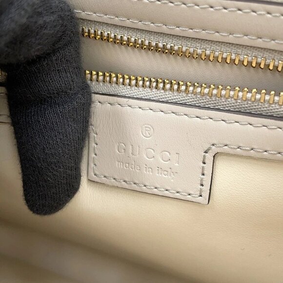 GUCCI Jackie Size Small Leather White 782849 - Picture 14 of 16